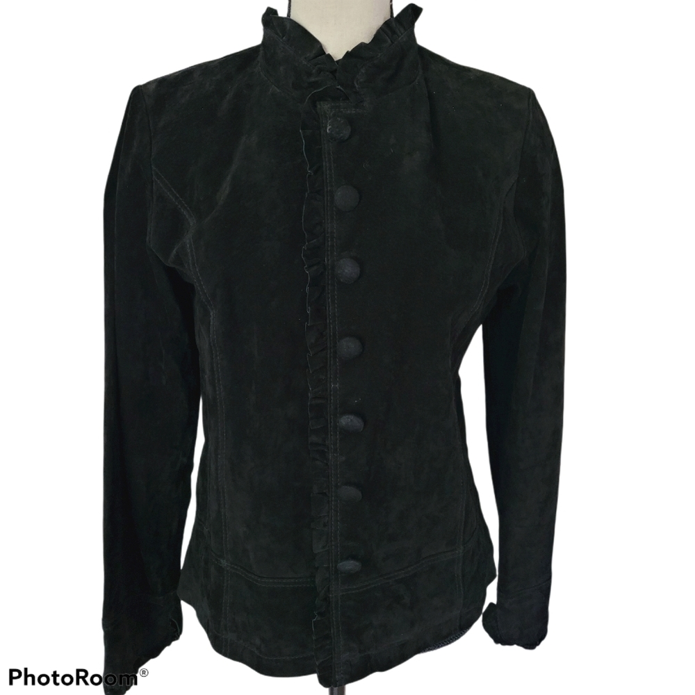 Brandon Thomas black leather jacket